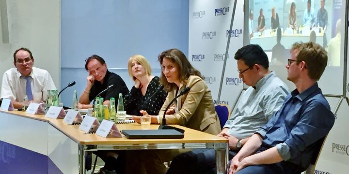 Diskussionsrunde im Münchner Presseclub zum Thema Deep Fakes